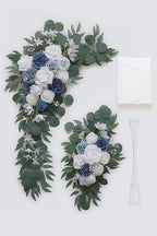 Dusty Blue Artificial Wedding Arch Flowers Kit (Pack of 3), alternate view 3