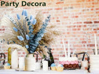 Dusty Blue Dried Flower Bouquet with Pampas Grass, Bunny Tails, Lavender and Eucalyptus, Beige Boho Floral, alternate view 6