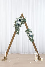 Dusty Blue Flower for Wedding Welcome Signs Decorations, Artificial Wedding Arch Flowers for Wedding Ceremony, alternate view