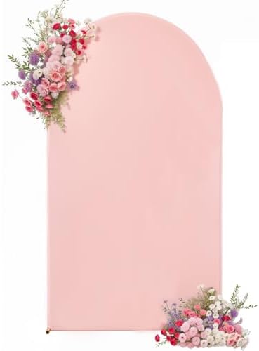 Dusty Pink Arch Backdrop Cover 6FT Party Wedding Arch Covers Stretchy Backdrop Baby Shower Bridal Shower