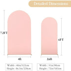 Dusty Pink Arch Backdrop Cover 6FT Party Wedding Arch Covers Stretchy Backdrop Baby Shower Bridal Shower, alternate view 4