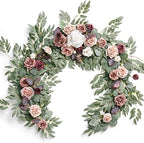 Dusty Rose Artificial Flower Garland Wedding Arch 6 FT