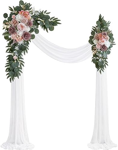 Dusty Rose Artificial Wedding Arch Flowers Kit (Pack of 3)