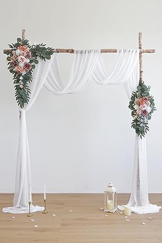 Dusty Rose Artificial Wedding Arch Flowers Kit (Pack of 3), alternate view 2