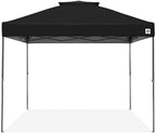E-Z UP Patriot ONE-UP Technology Vented Shelter, 10' x 10', Black Top, Grey Frame, alternate view 2