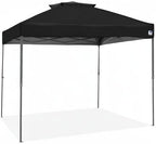 E-Z UP Patriot ONE-UP Technology Vented Shelter, 10' x 10', Black Top, Grey Frame, alternate view 5
