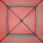 E-Z UP Patriot ONE-UP Technology Vented Shelter, 10' x 10', Red Top, Grey Frame, alternate view 5