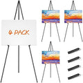 Easel Stand for Display, 63" Portable Painting Easel, Lightweight Metal Easels for Painting Canvas, Wedding Sign