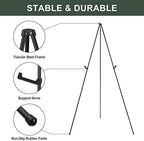 Easel Stand for Wedding Sign Poster 63'' Instant Display Easel for Floor Adjustable Metal Art Easel Black, alternate view 4