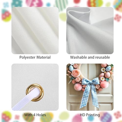Easter Bunny Ear Door Cover Polyester 70.87x35 in, alternate view 4
