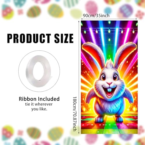 Easter Carrot Door Banner Polyester 35x70 in, alternate view 3