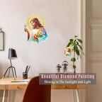 Easter Diamond Painting Hanging Decor Kit, DIY Jesus Special-Shaped Rhinestone Window Hanging Kit, Suitable for, alternate