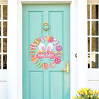 Easter Door Sign Decorations, Bunny Eggs Hanging Door Sign in Easter, alternate view 3