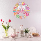 Easter Door Sign Decorations, Bunny Eggs Hanging Door Sign in Easter, alternate view 7