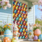 Easter Egg Collage Door Cover Polyester 70.87x35 In, alternate view 2