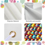 Easter Egg Collage Door Cover Polyester 70.87x35 In, alternate view 4