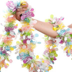 Easter Garland Decor,50Ft Glitter Tinsel Spring Garland Decorations for Tree Mantle Bedroom Office Classroom