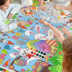 Easter Party Activity Poster - 31.5 x 72 Inches, Easter -Themed Party, Versatile Paper Coloring Banner/Table, alternate view