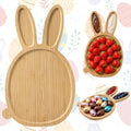 Easter Party Decorations Wooden Bunny Charcuterie Board, Serving Tray for Easter Party, Spring Baby Shower