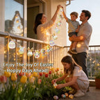 Easter String Lights,10 Ft 20 LED Easter Bunny Egg Chick Fairy Lights Decor, alternate view 2