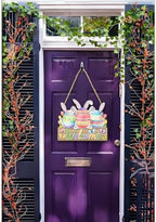 Easter Wreaths Decorations for Front Door Wooden Easter Sign Cute Bunny Spring Hanger for Outdoor Indoor Home, alternate view