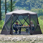 Easy Pop Up Gazebo Canopy Tent for Camping, 11.5 X 9.8 Ft Portable Instant Screenhouse, Pop Up Screened in, alternate view 2