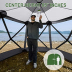Easy Pop Up Gazebo Canopy Tent for Camping, 11.5 X 9.8 Ft Portable Instant Screenhouse, Pop Up Screened in, alternate view 5