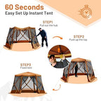 Easy Pop Up Gazebo Canopy Tent for Camping, 11.5 X 9.8 Ft Portable Instant Screenhouse, Pop Up Screened in, alternate view 3
