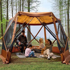Easy Pop Up Gazebo Canopy Tent for Camping, 11.5 X 9.8 Ft Portable Instant Screenhouse, Pop Up Screened in, alternate view 5