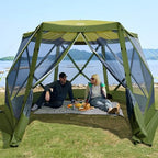Easy Pop Up Gazebo Canopy Tent for Camping, 11.5 X 9.8 Ft Portable Instant Screenhouse, Pop Up Screened in