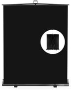 【Easy Set Up】 59.8 x 82.7in Collapsible Black Backdrop Screen