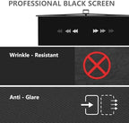 【Easy Set Up】 59.8 x 82.7in Collapsible Black Backdrop Screen, alternate view 3