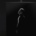 【Easy Set Up】 59.8 x 82.7in Collapsible Black Backdrop Screen, alternate view 6