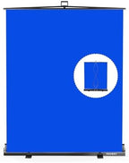 【Easy Set Up】 59.8 x 82.7in Collapsible Blue Screen Backdrop