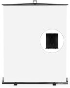 【Easy Set Up】 59.8 x 82.7in Collapsible White Backdrop Screen
