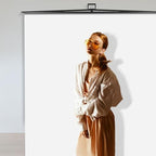 【Easy Set Up】 59.8 x 82.7in Collapsible White Backdrop Screen, alternate view 6
