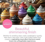 Edible Glitter Dust 3-Pack | 100% Edible Food-Safe Glitter for Cakes, Cupcakes, Cocktails & Desserts | Gold, alternate view 6