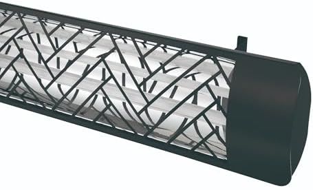EF60240B1 6000W 240V Infrared Electric Patio Heater, Black in Black, alternate view 4