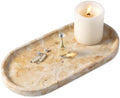 Egypt Natural Marble Tray, 12"x6" Vanity Decorative Tray for Countertop Organizer, Catchall Tray for Perfume