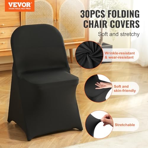 Elastic Spandex Folding Chair Cover Universal Fit Chair Cover Removable Washable Protective Sofa Cover for, alternate view 4