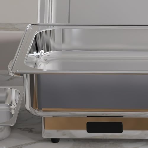 Electric Buffet Chafing Dish Set - 2×4.5QT Stainless Steel Food Warmer, alternate view 7