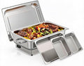 Electric Buffet Chafing Dish Set,2×4.5QT Stainless Steel Warmer