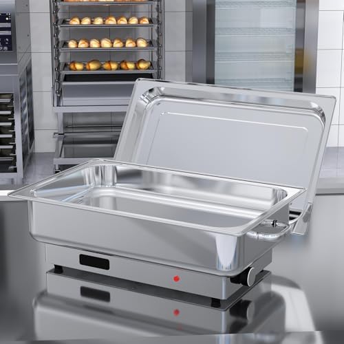 Electric Buffet Chafing Dish Set, 9QT Stainless Steel Food Warmer, alternate view 3