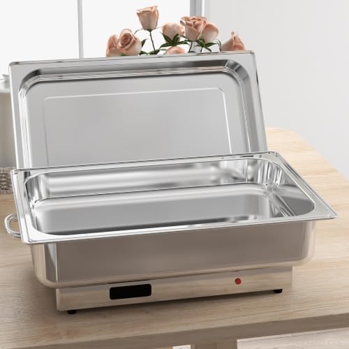 Electric Buffet Chafing Dish Set, 9QT Stainless Steel Food Warmer, alternate view 4