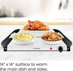 Electric Buffet Server + Warming Tray w/Adjustable Temperature & 3 Chafing Dishes, Hot Plate Perfect for, alternate view 2