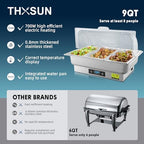 Electric Chafing Dish Buffet Server with Button Panel Control, alternate view 6