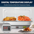 Electric Chafing Dish Buffet Server with Knob Temperature Control, alternate view 4