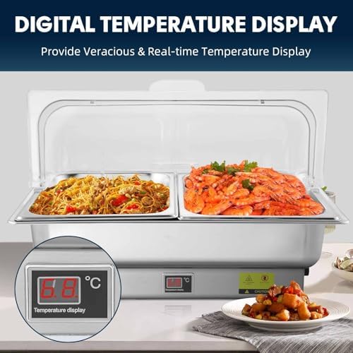 Electric Chafing Dish Buffet Server with Knob Temperature Control, alternate view 4