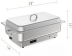 Electric Chafing Dish Buffet Set, 3 × 3 QT Food Warmer, alternate view 3