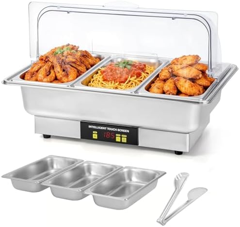 Electric Chafing Dishes for Buffet 9.5QT 1/3 Size Chafing Dish